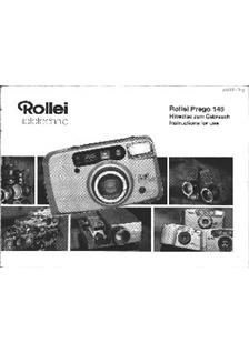 Rollei Prego 145 manual. Camera Instructions.